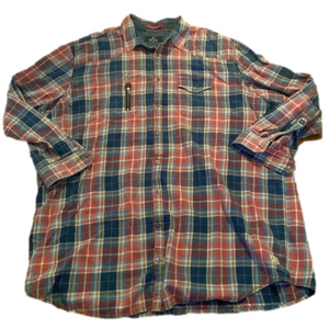 David Bitton Buffalo Long Sleeve Plaid Shirt Red Blue 3XLT